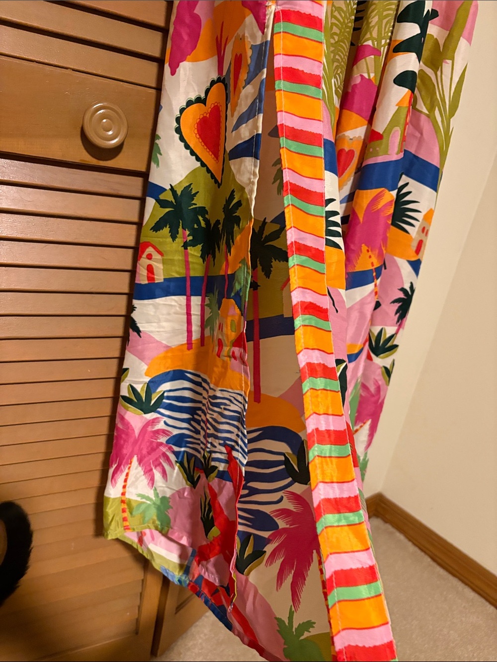 Tropical Print Maxi Romper - Picture 4 of 9